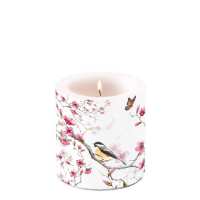 Art.No.19211215- Свещ малка Bird and Blossom White от 