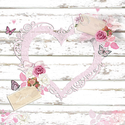 Салфетки Love tags 