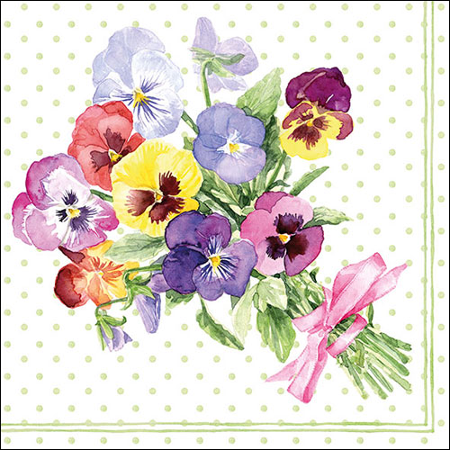 Салфетки Bunch Of Violets Green