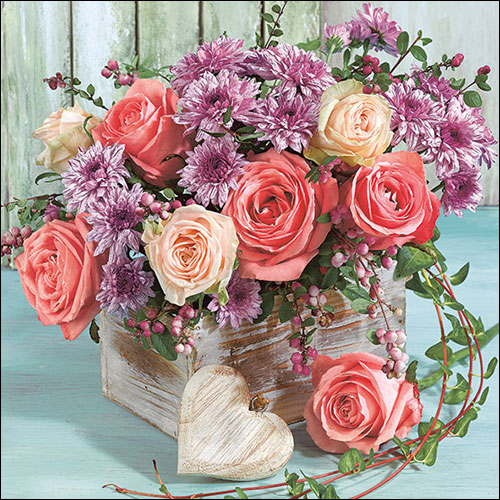 Салфетки Roses and Chrysanthemums