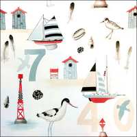 Art.No.13313085- Салфетки Beach Numbers от 
