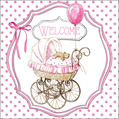 Салфетки Welcome pink