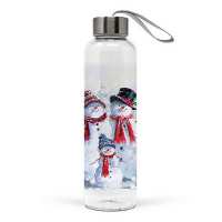 Art.No.38913435- Бутилка стъкло Snowman With Hat  от 