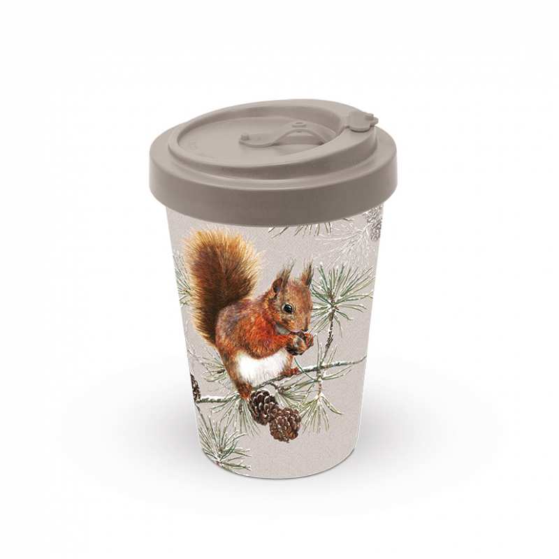 Чаша Bamboo Travel Mug Squirrel In Winter 