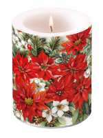 Art.No.71644- Свещ голяма Poinsettia All Over 39113570 от 