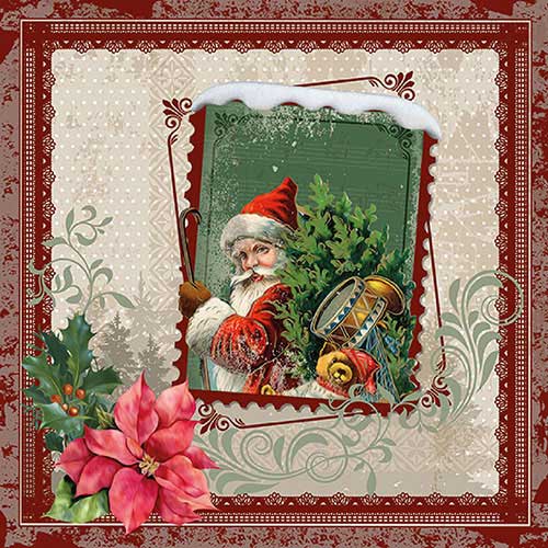 Салфетки Santa Stamp 