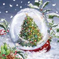 Art.No.33313520- Салфетки Tree In Snowglobe  от 