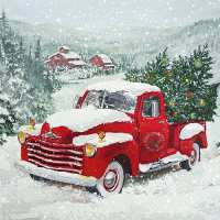 Art.No.13313550- Салфетки Christmas Truck от 