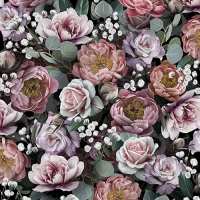 Art.No.13313900- Салфетки Vintage Flowers Black  от 