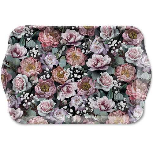 Поднос Vintage Flowers Black 