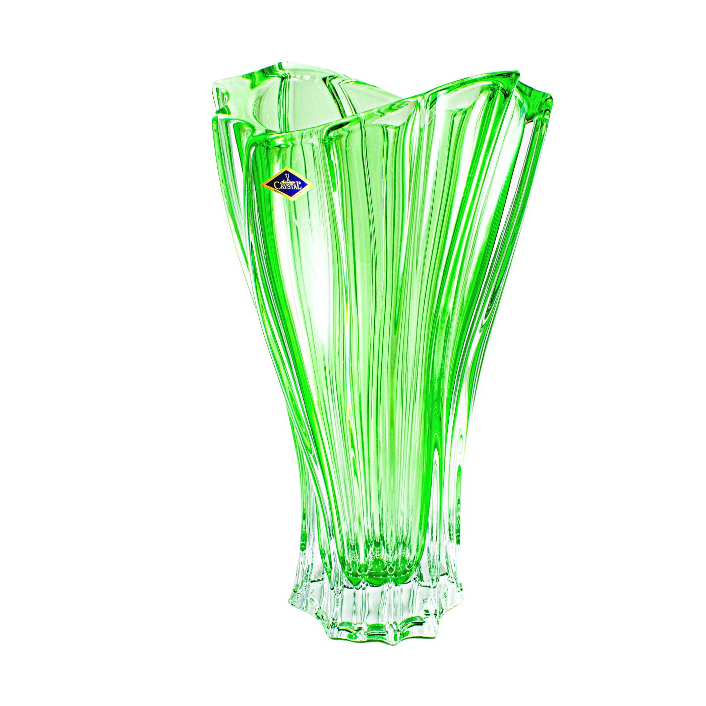 Кристална ваза Plantica Green 