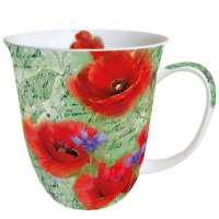 Art.No.18414210- Чаша Painted poppies green от 
