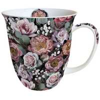 Art.No.18413900- Чаша Vintage flowers black от 