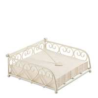 Art.No.19402140- Метален салфетник  Heart big cream от 