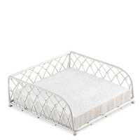 Art.No.19402420- Метален салфетник Wire big cream от 