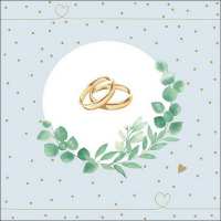 Art.No.13315110- Салфетки Wedding Branch Blue от 