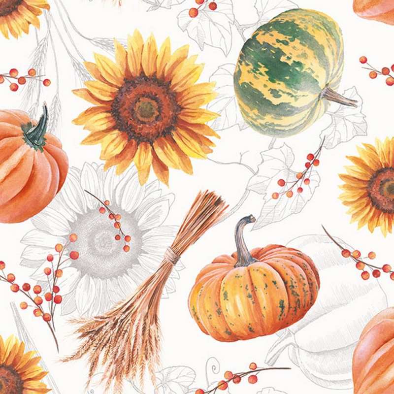 Салфетки Pumpkins and Sunflowers