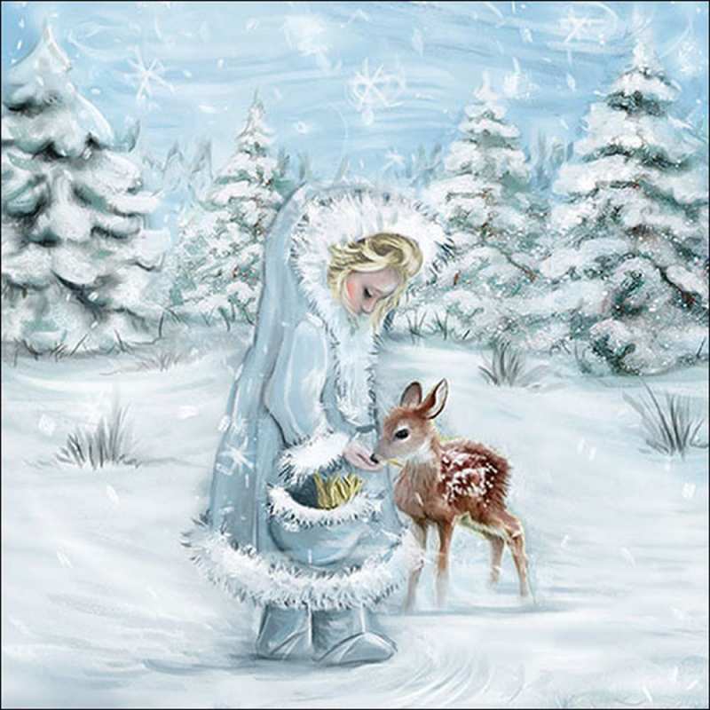 Салфетки Feeding deer