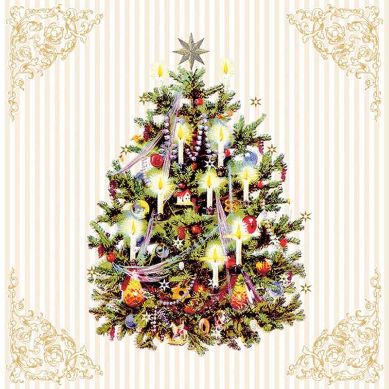 Салфетки X-mas tree cream
