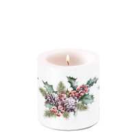 Art.No.39215570- Свещ малка Holly and berries от 