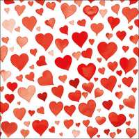 Art.No.13309091- Салфетки Coloufful Hearts  Red от 