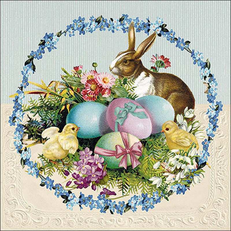 Салфетки Easter Egg Wreath