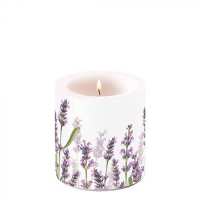 Art.No.19215985- Свещ малка Lavender shades white от 