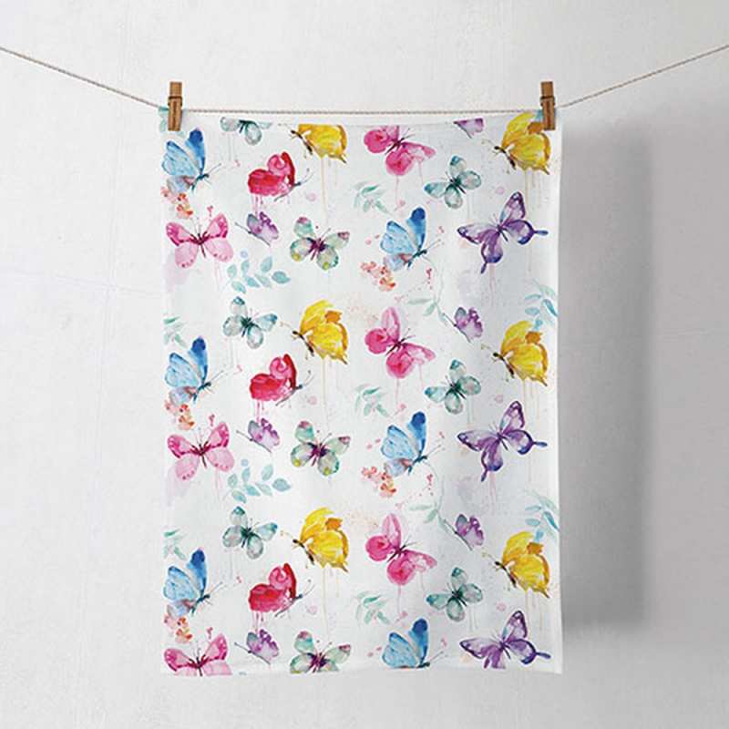 Кърпа Butterfly collection white
