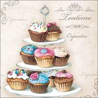 Art.No.13312920- Салфетки Cupcakes on etagere от 