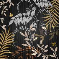 Art.No.13316975- Салфетки Luxury leaves black от 
