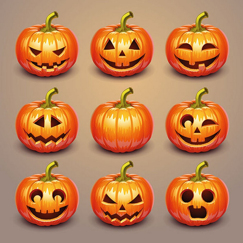 Салфетки Halloween pumpkins