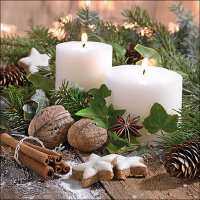 Art.No.33310805- Салфетки White candles от 