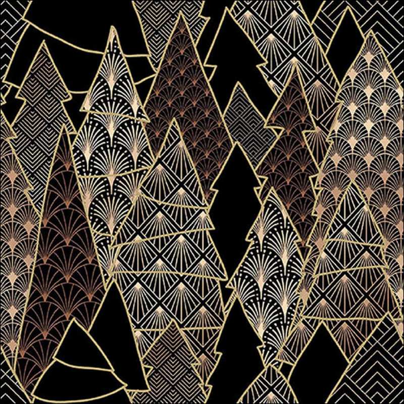 Салфетки Luxury trees black