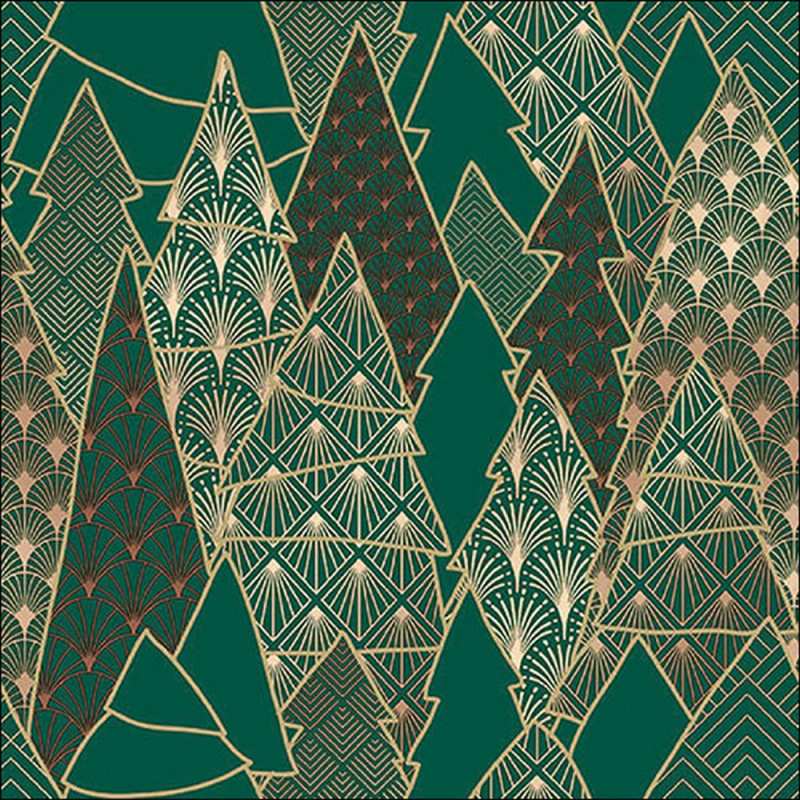 Салфетки Luxury trees green