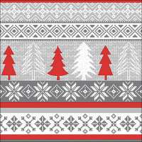 Art.No.33316532- Салфетки Knitten trees red от 