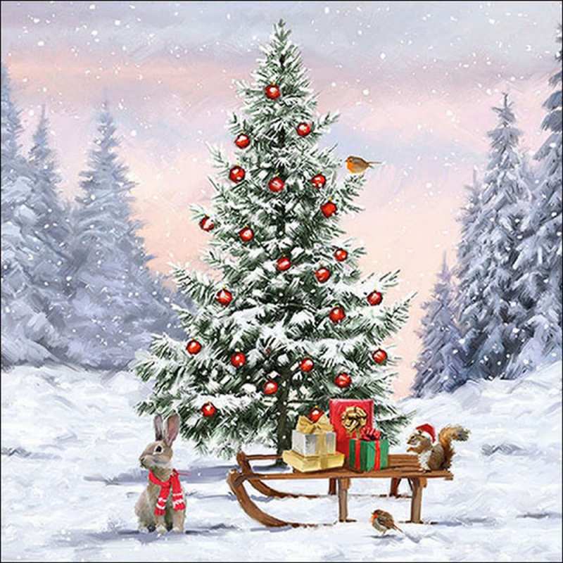 Салфетки Winter animals