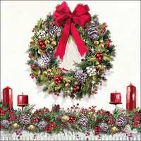 Art.No.33316550- Салфетки Bow on wreath от 
