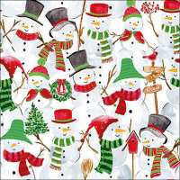 Art.No.33316570- Салфетки Snowman party от 