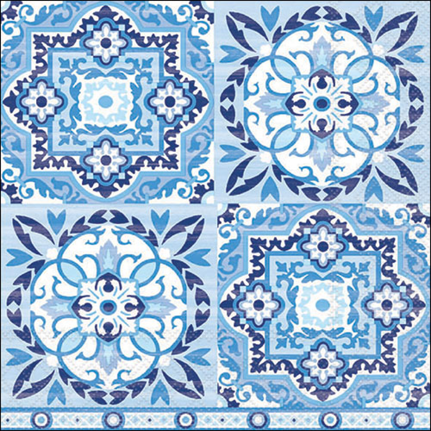 Салфетки Tiles blue