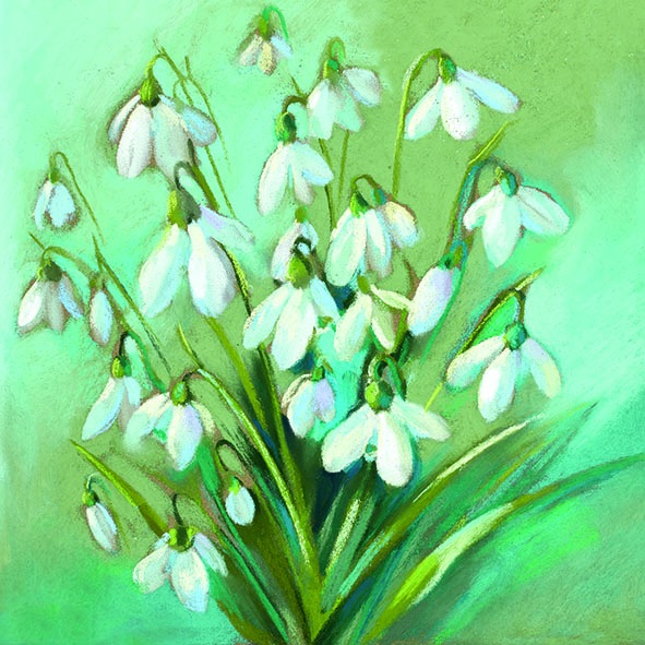 Салфетки Snowdrops in winter