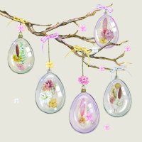 Art.No.13317606- Салфетки Glass eggs grey от 