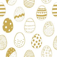 Art.No.23317130- Салфетки Easter eggs all over gold от 