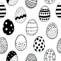 Art.No.23317131- Салфетки Easter eggs all over black от 