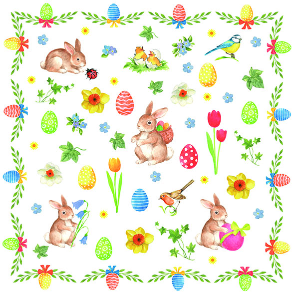 Салфетки Easter collage