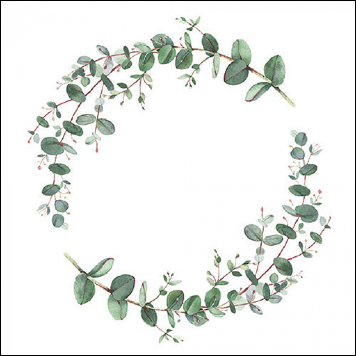 Салфетки Eucalyptus branch white