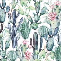 Art.No.13317495- Салфетки watercolour cacti от 