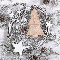 Art.No.33317810- Салфетки White christmas от 