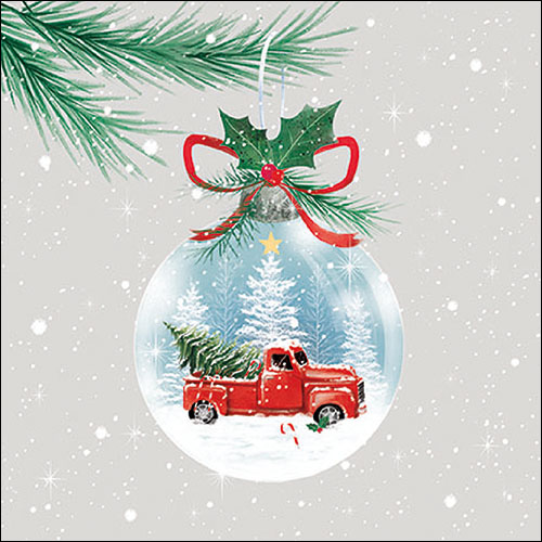 Салфетки Truck in bauble