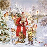 Art.No.33317970- Салфетки Santa bringing presents от 