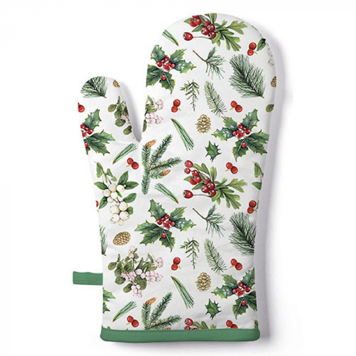 Ръкавица Winter greenery white